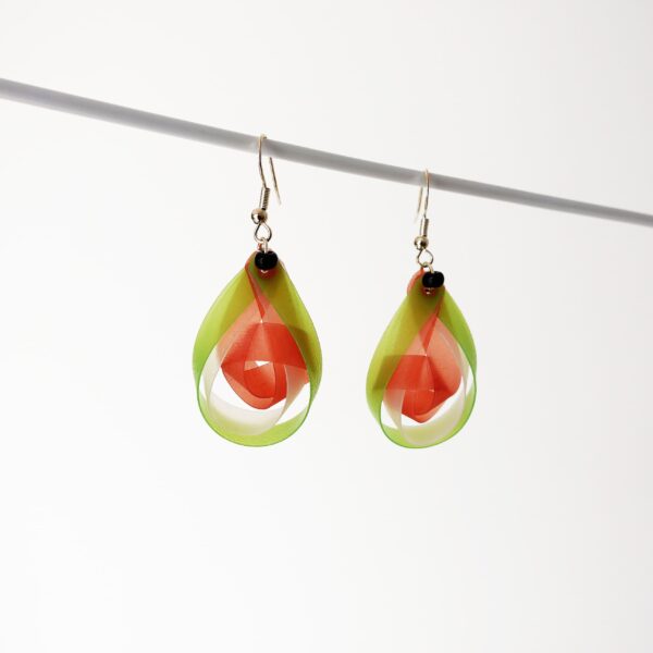 Water Melon Art-Nouveau Earrings
